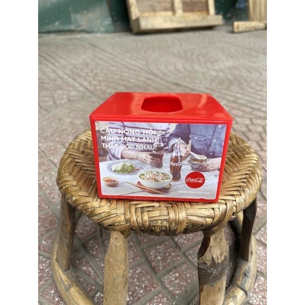 Hộp đựng giấy ăn coca