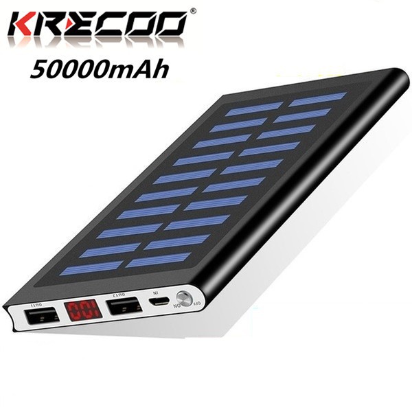 Sạc Dự Phòng Cao Cấp KRECOO Hỗ Trợ Sạc Nhanh Tiện Lợi 50000mah