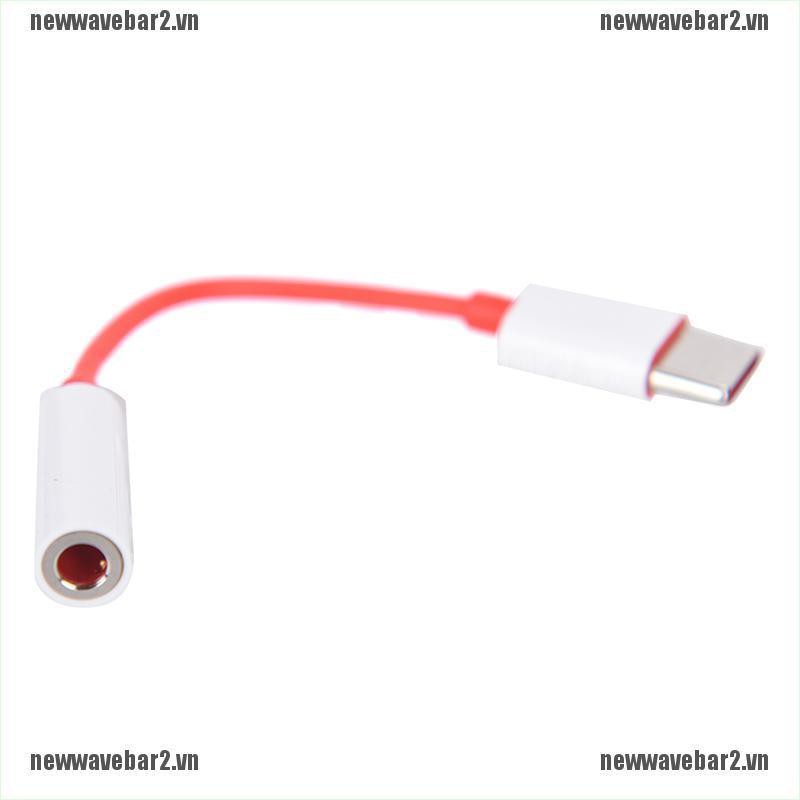 Bộ Chuyển Đổi 2 Đầu Cổng Usb Type C Sang Cổng Âm Thanh 3.5mm Cho Oneplus 6t 7 pro