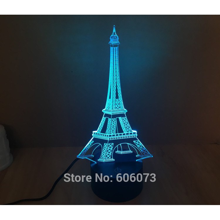 Đèn LED 3D Tháp Eiffel 💖FREESHIP💖