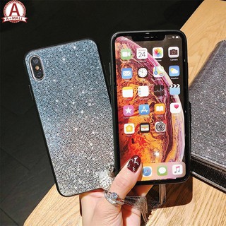 Ốp điện thoại thiết kế kim tuyến Gradient kèm dây phụ kiện tua rua siêu đẹp cho Xiaomi Mi8/8 SE/8 Explorer/8 Lite