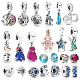 Bộ 2 vòng tay chuỗi hạt mặt hình công chúa elsa anna và elsa