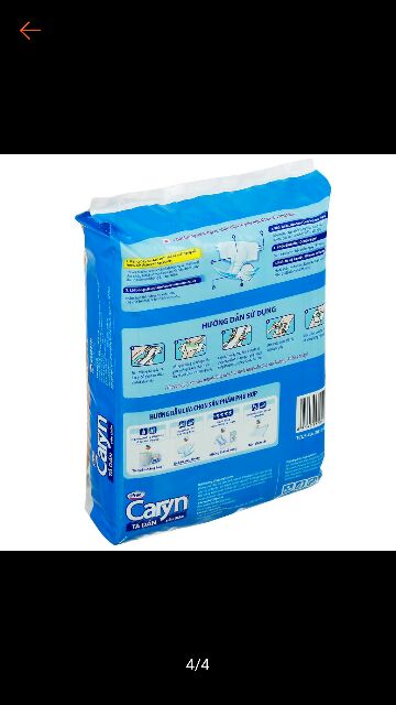 Bỉm Caryn tã dán M-L (lẻ 3 cái)