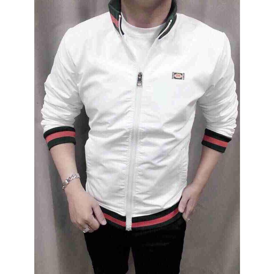 Áo khoác cao cấp trắng lô gô GCC lá cờ TCS - Fashion Nam T.D T.D .NT