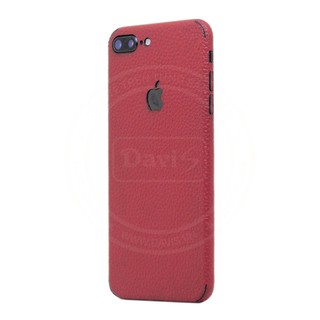 Miếng dán da dán full viền cho iphone 8 Plus làm từ da thật cao cấp - Davis