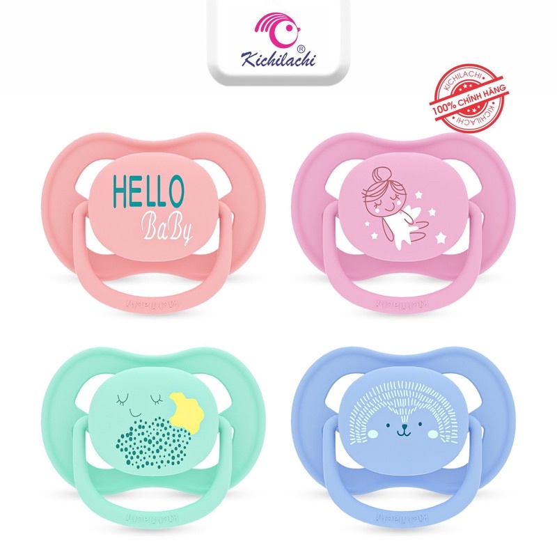 Ti Giả Avent - Kichilachi Ultra Air Ban Ngày, Núm Vú Ngậm Cho Trẻ Sơ Sinh 0-6m Chống Vâu Chất Liệu Silicone