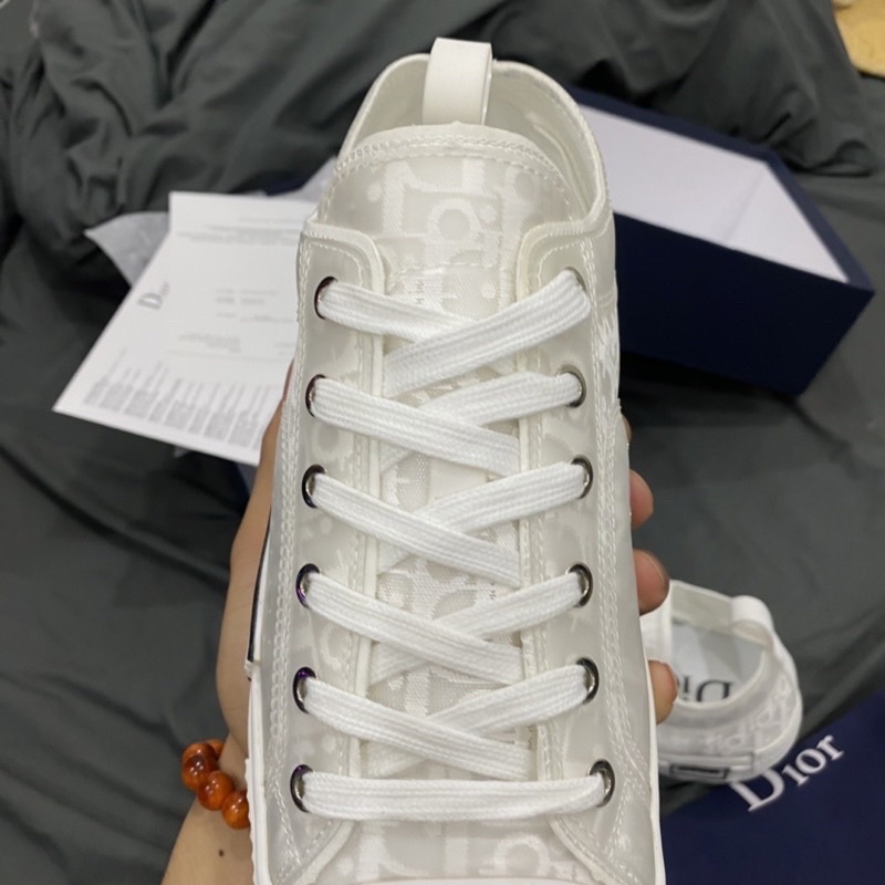 GIÀY DIO B23 SNEAKER LOW ALL WHITE LAI AU