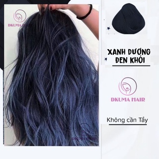 Màu Nhuộm XANH DƯƠNG ĐEN KHÓI Dkumahair.vn