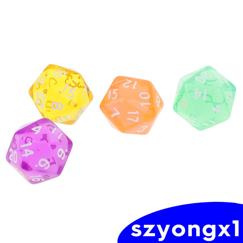 Best sale！  6PCS D20 Polyhedral Game Dice for RPG  DND MTG Game New