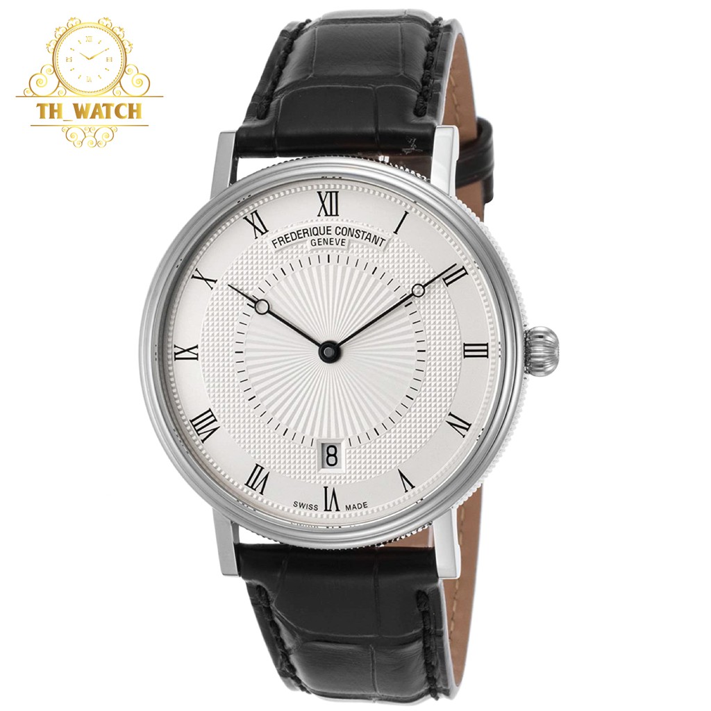 Đồng hồ Nam Frederique Constant FC-306MC4S36 Slimline, mặt trắng, dây da, kính shapphire - Máy cơ tự động