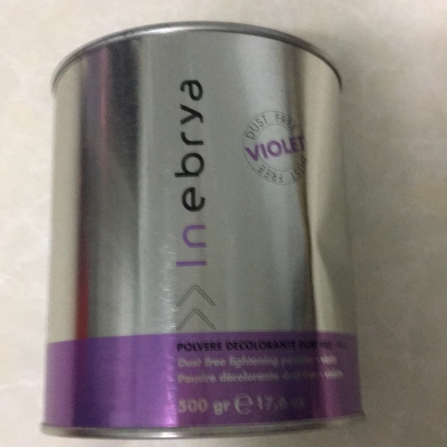 Bột tẩy màu tím INEBRYA Violet  Dust-Free 500GR