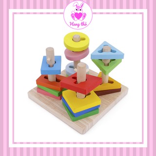 Thả hình 3d 4 trụ đế vuông
