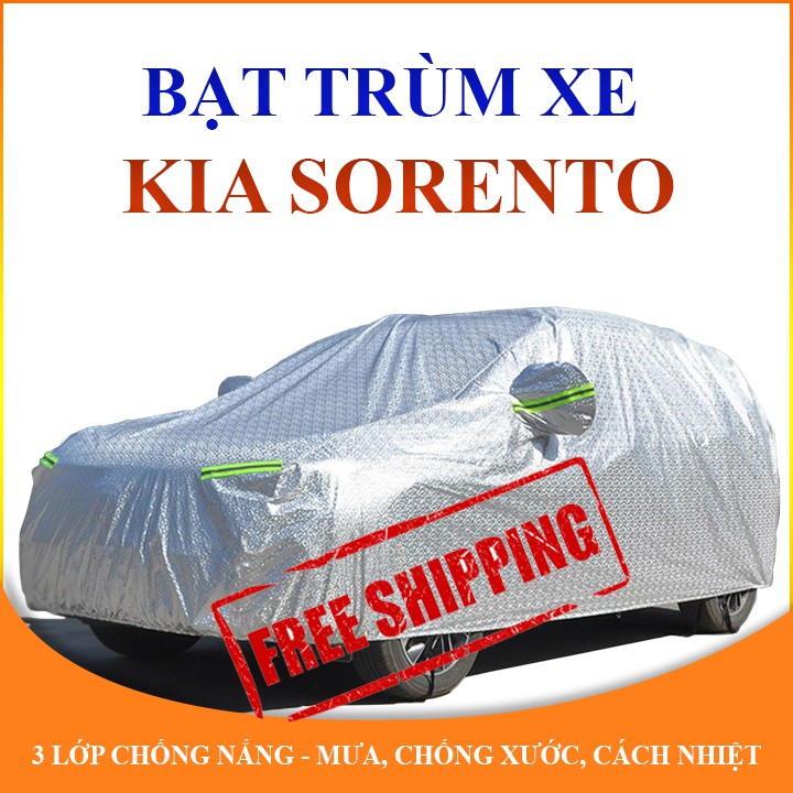 Bạt che phủ xe ô tô 7 chỗ Kia Sorento chống nắng mưa - bạt trùm xe ô tô 3 lớp chống nóng không thấm nước
