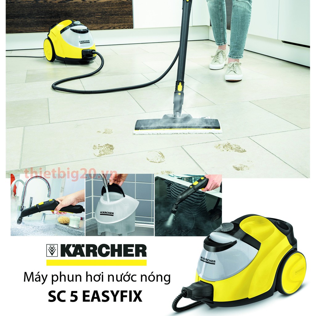 Máy phun hơi nước nóng làm sạch Karcher SC5 EasyFix EU