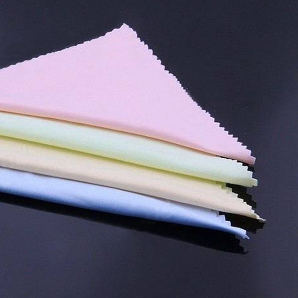 MICROFIBER (Hàng Mới Về) Bộ 10 Khăn Lau Mắt Kính Máy Ảnh Bằng Vải Vi Sợi Nhiều Màu Sắc