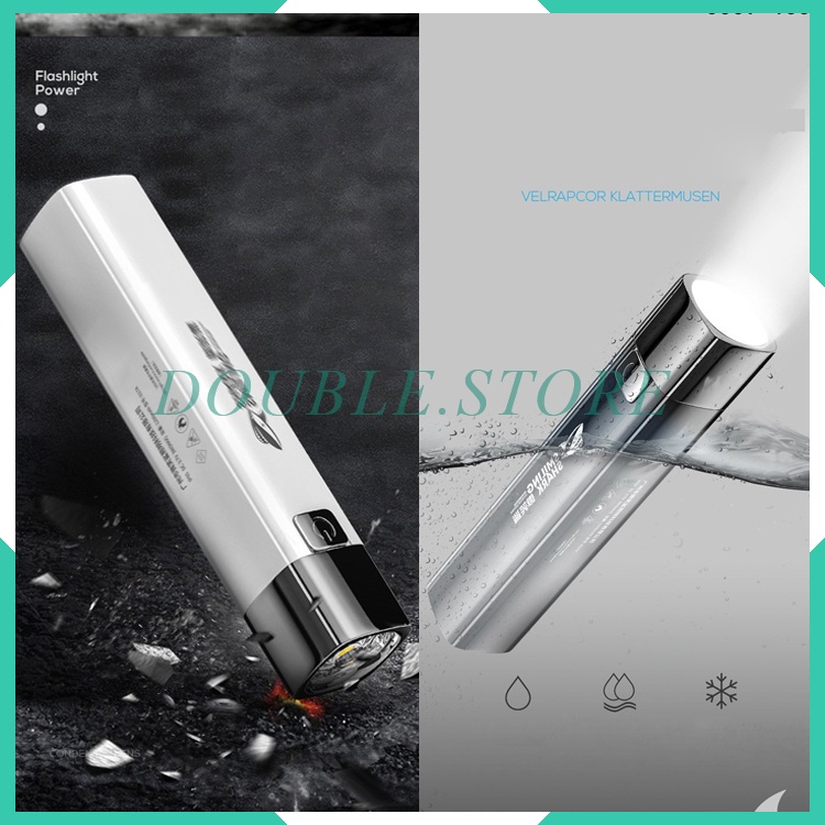 Đèn Pin Mini Smiling Shark USB Đèn Pin Dự Phòng Để Cắm Trại Đi Bộ Đường Dài Siêu Tiện Lợi Cao Cấp