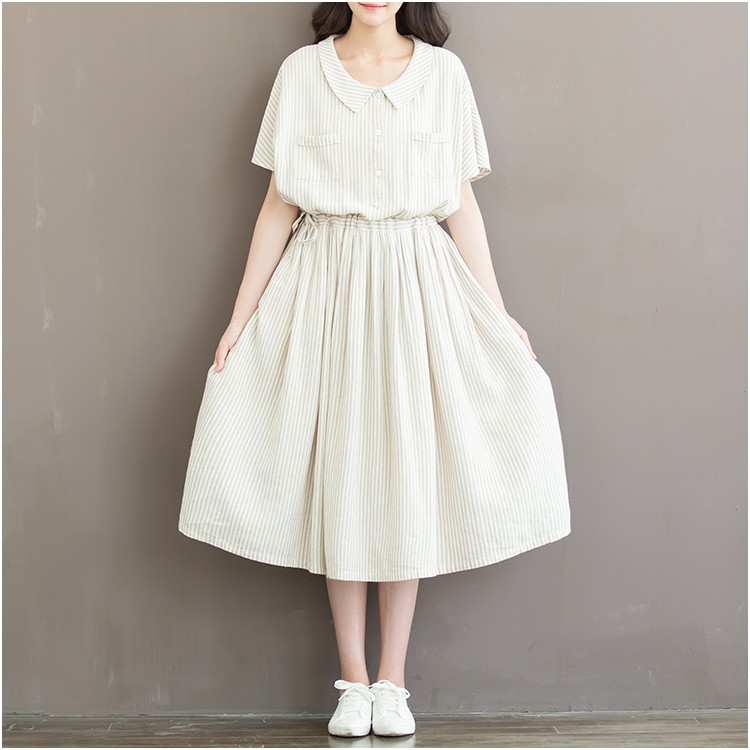 [ORDER] Váy đầm nữ bigsize dáng xòe form nữ sinh trẻ trung (fit đến 80kg) (V017)