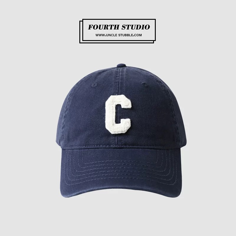 Mũ Lưỡi Trai Thêu Chữ C Đơn Giản Thời Trang Mùa Hè Hàn Quốc Cho Cặp Đôi