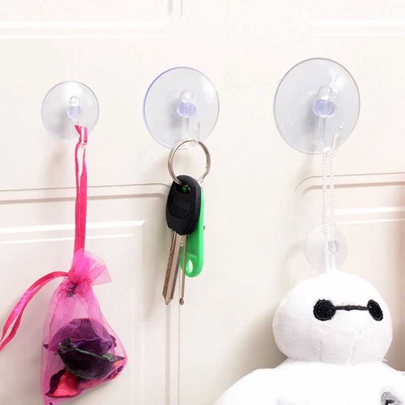 Cốc Hút Chân Không Mini Bằng PVC / Móc Hít Chân Không Mạnh Mẽ Tái Sử Dụng Được