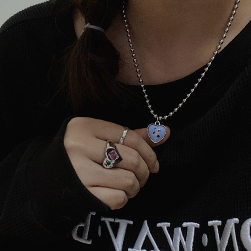 Dây chuyền bằng hợp kim có mặt hình trái tim thời trang cho nữ