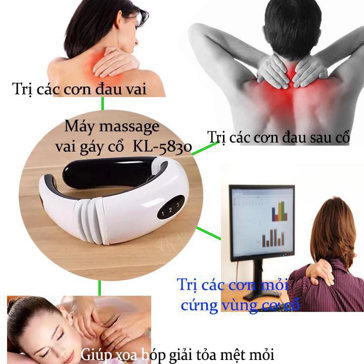 Máy Massage Vai Cổ Gáy - Máy Masage trị Liệu Bằng Xung Điện MY-Kl5830