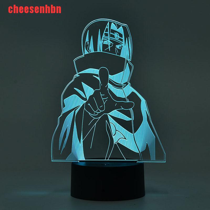 [cheesenhbn]Led Night Light Sasuke Kakashi Kids Bedroom Nightlight Itachi 3d Lamp Child Gift