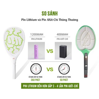 Vợt muỗi cao cấp CKV-888M [chạy pin 18650]