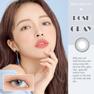 Kính áp tròng hàn quốc độ cận 0-8 ione lightly gray - xám tây