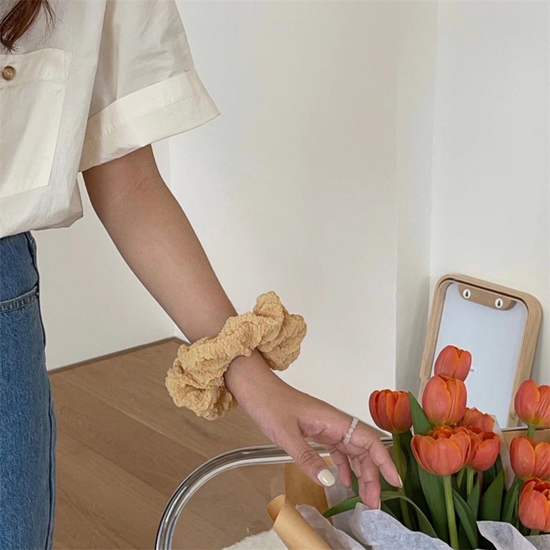 Newest Simple Candy Color Cloth Hair Rope Fashion Hair Accessories for Women