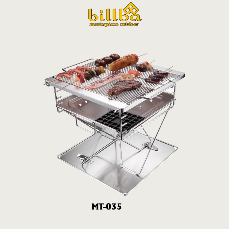 Bếp nướng than hoa dã ngoại cắm trại Camping moon MT-035. Bếp nướng BBQ gấp gọn tiện lợi - Billba Outdoors