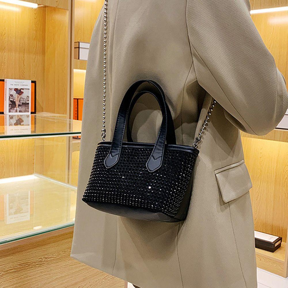 UUMIR Túi Xách Da PU Phối Dây Xích Thời Trang Xu Hướng Cho Nữ