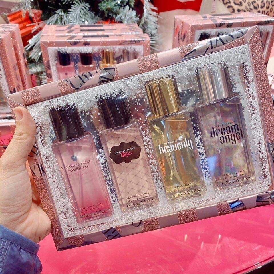 Set 4 chai Nước Hoa Victoria's Secret Fragrance MisT