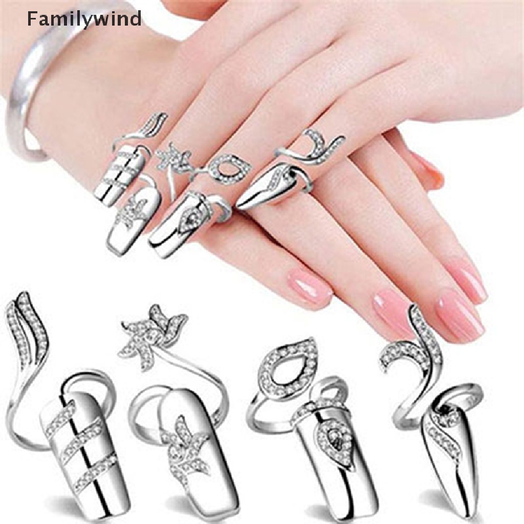 Bộ Nhẫn Mạ Bạc Nhiều Màu Sắc Dùng Làm Trang Sức