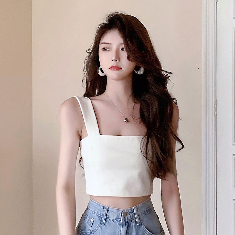 Áo Croptop Hai Dây Bản To - Áo Thun Nữ Ngắn Body Co Giãn Tốt Siêu Xinh, Dễ Phối | BigBuy360 - bigbuy360.vn