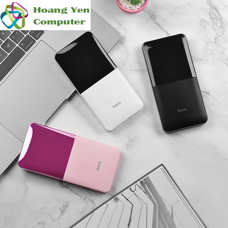 Sạc Dự Phòng Hoco J42 10000mAh Lõi Polymer 2 Cổng Sạc Vào, 2 Cổng Sạc Ra - BH 1 Năm - Hoàng Yến Computer