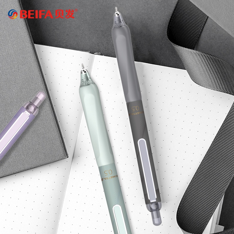 Bút Bi Mực Đen Ngòi 0.5MM Không Ồn