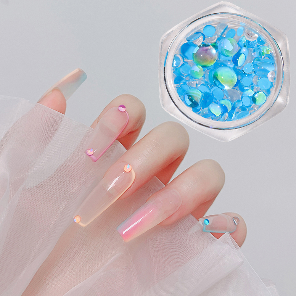 [Hàng mới về] Hộp hạt cườm 3D đính trang trí làm đẹp móng tay