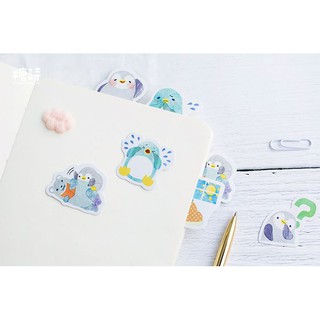 Bộ 46 Sticker Chim Cánh Cụt Hàn Quốc dán trang trí E61