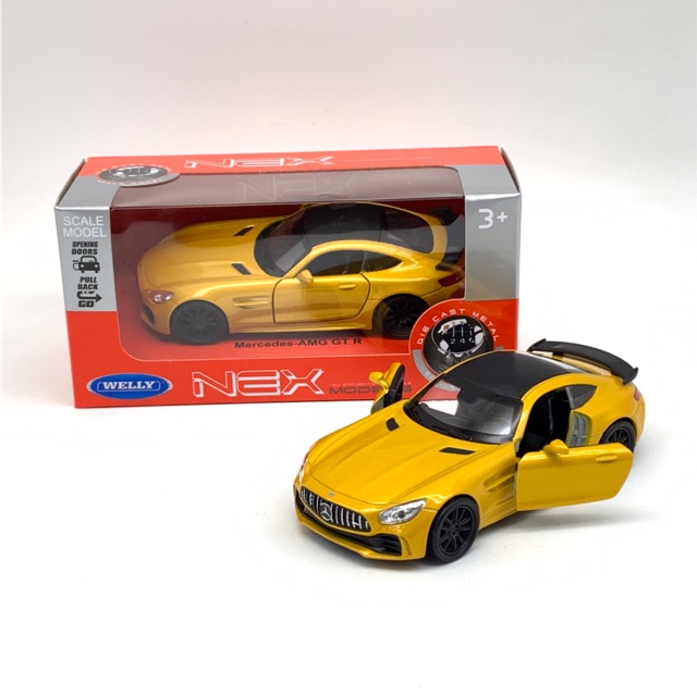 Xe Mô Hình Mercedes-AMG GT-R 1:36 Welly ( Vàng )