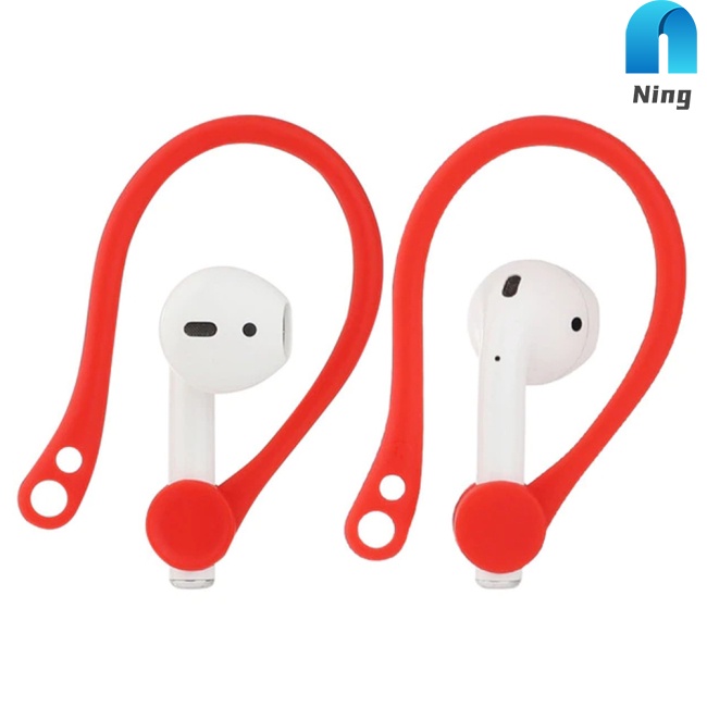 Móc Tai Bằng Silicon Có Dây Đeo Chống Thất Lạc Cho Airpods