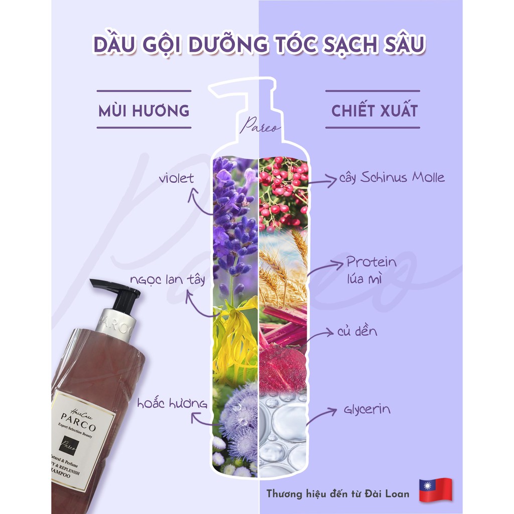 Dầu gội DETOX làm SẠCH SÂU BỒNG BỀNH, KIỂM SOÁT DẦU NHỜN 48H PARCO- Kiểm soát dầu nhờn,sạch sâu da đầu khói bụi ô nhiễm. | BigBuy360 - bigbuy360.vn