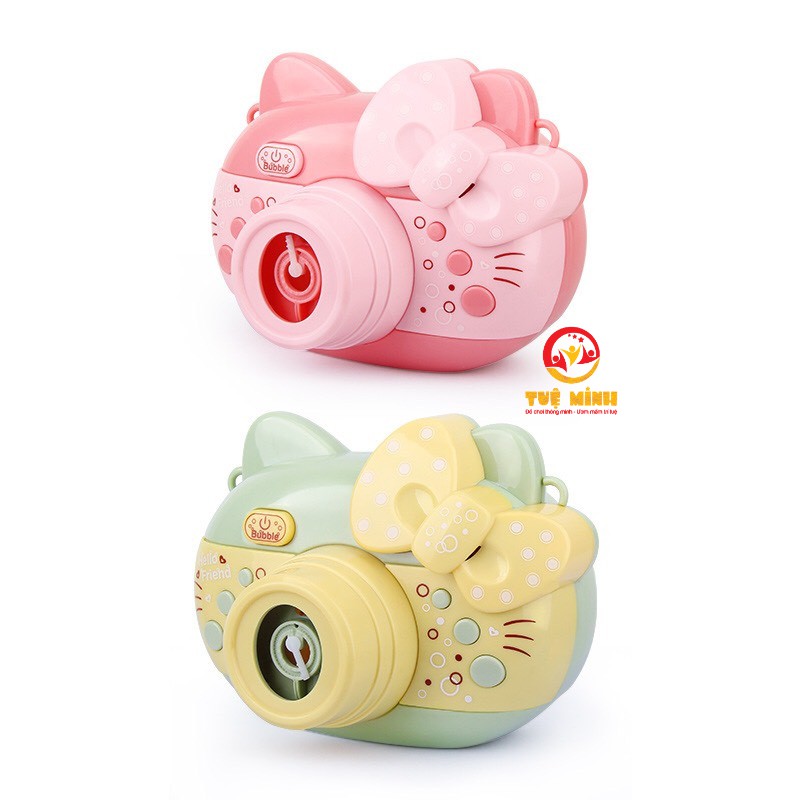 Máy Ảnh Thổi Bong Bóng Phát NhạcTuệ Minh Shop Có Đèn Hình Dễ Thương Cho Bé Vui Chơi An Toàn Không Lo Bẩn Tay