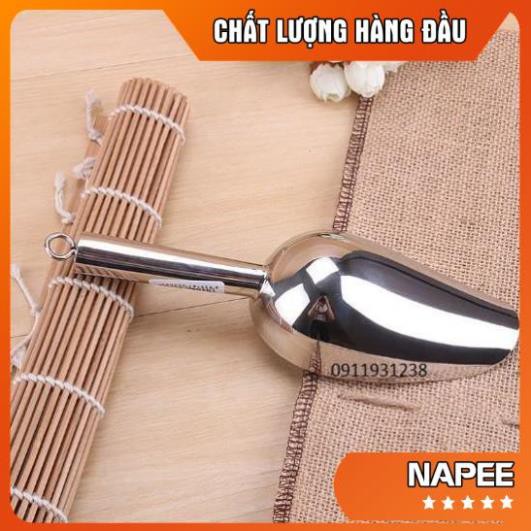 Muôi xúc đá loại lớn inox cao cấp