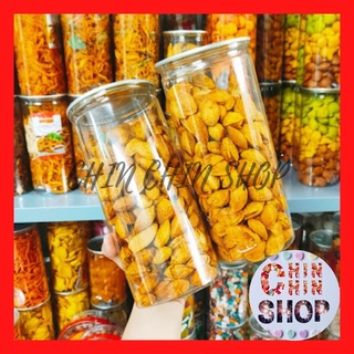 Hạnh nhân rang bơ lon 500g, vỏ mỏng, dễ tách, giòn thơm ngọt - ĂN VẶT CHIN CHIN.
