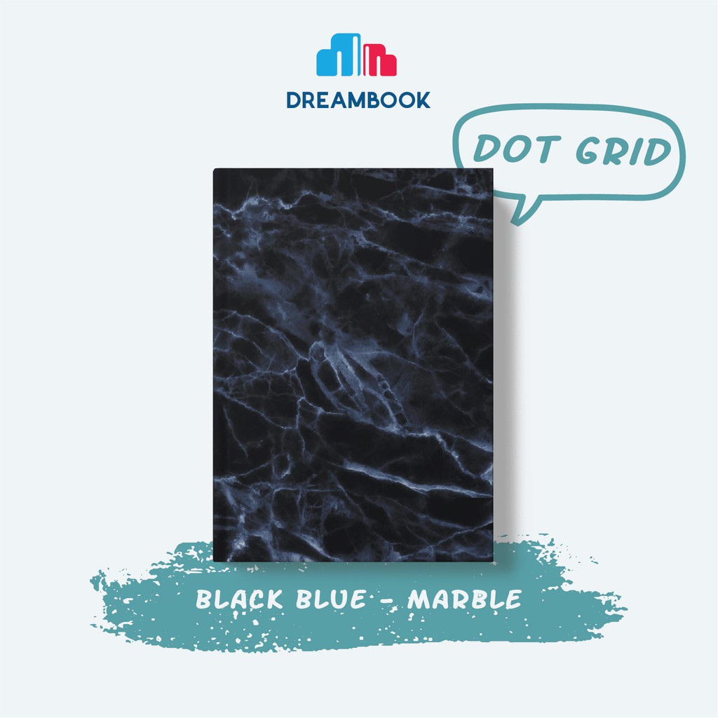SỔ TAY DOT DREAMBOOK: Marble Đen (Chấm)