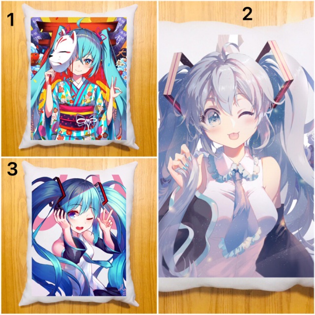 Gối miku dài 40x50cm ruột bông hàn quốc