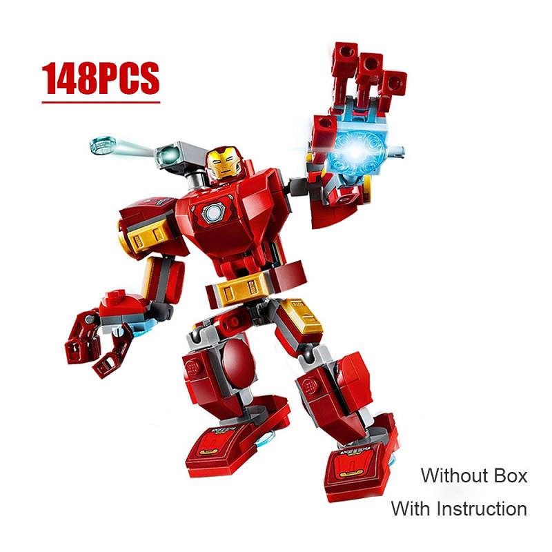 Mô hình lego nhân vật siêu anh hùng Marvel Iron Man Spider-Man