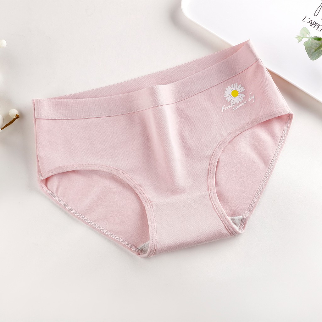 Quần Lót Cotton Kháng Khuẩn Họa Tiết Hoa Cúc Nhỏ Phong Cách Nhật Bản Thời Trang Mùa Hè Cho Nữ | BigBuy360 - bigbuy360.vn