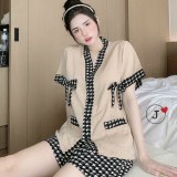 Đồ ngủ đùi ngắn tay tiểu thư.Bộ ngủ nữ mặc ở nhà, siêu dể thương