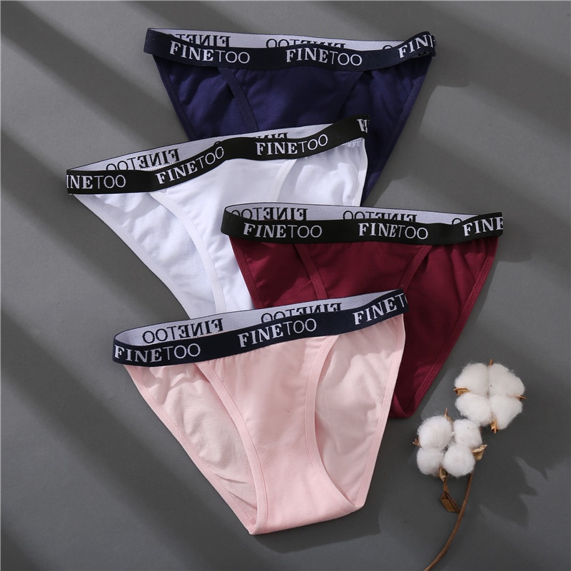 1/ 2 Quần lót FINETOO vải cotton co giãn quyến rũ dành cho nữ